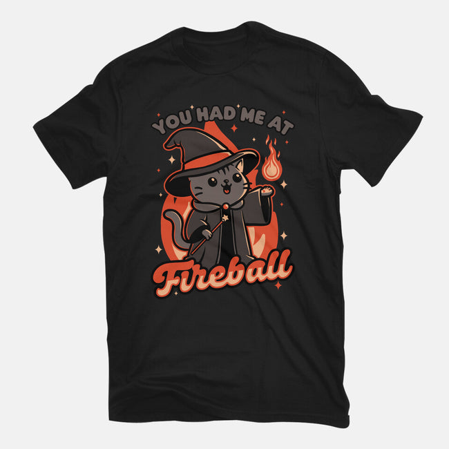 Magical Fireball Cat-Mens-Heavyweight-Tee-Studio Mootant