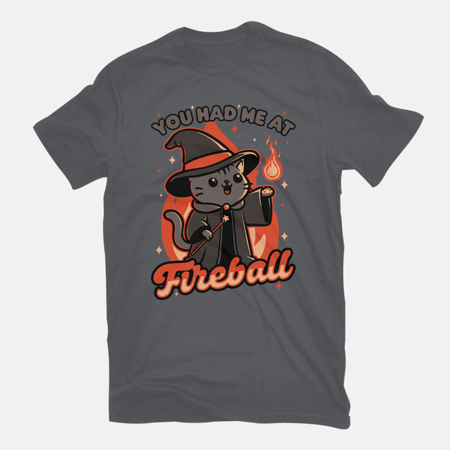 Magical Fireball Cat-Unisex-Basic-Tee-Studio Mootant