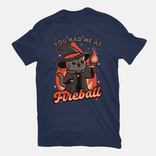 Magical Fireball Cat-Unisex-Basic-Tee-Studio Mootant