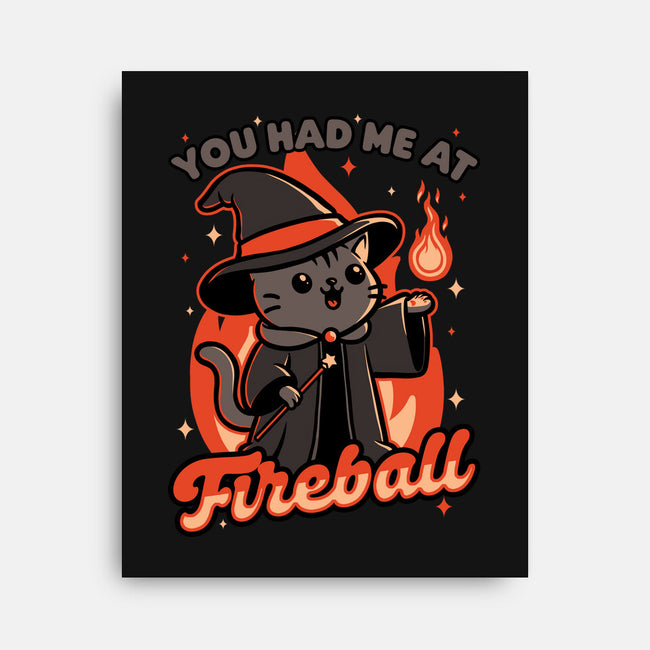 Magical Fireball Cat-None-Stretched-Canvas-Studio Mootant