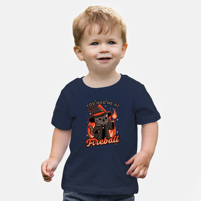 Magical Fireball Cat-Baby-Basic-Tee-Studio Mootant