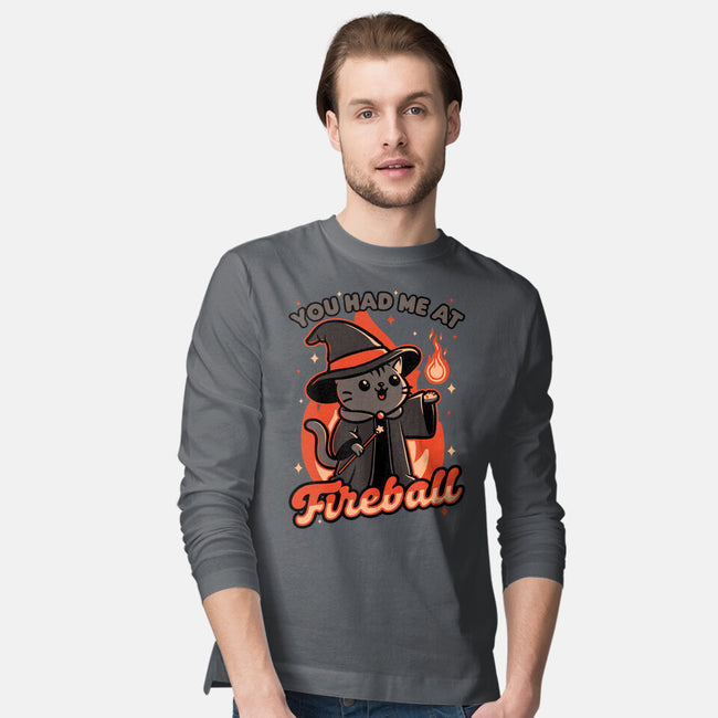 Magical Fireball Cat-Mens-Long Sleeved-Tee-Studio Mootant