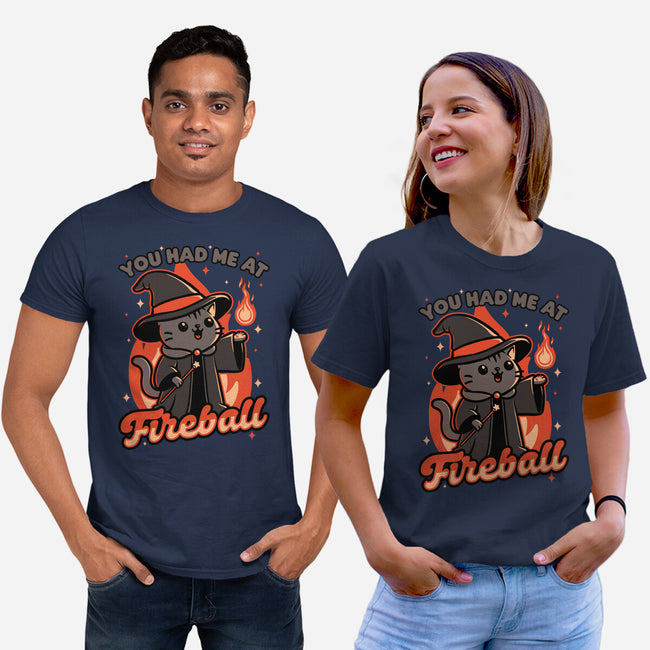 Magical Fireball Cat-Unisex-Basic-Tee-Studio Mootant