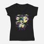 Haunted House Cleaning-Womens-V-Neck-Tee-estudiofitas