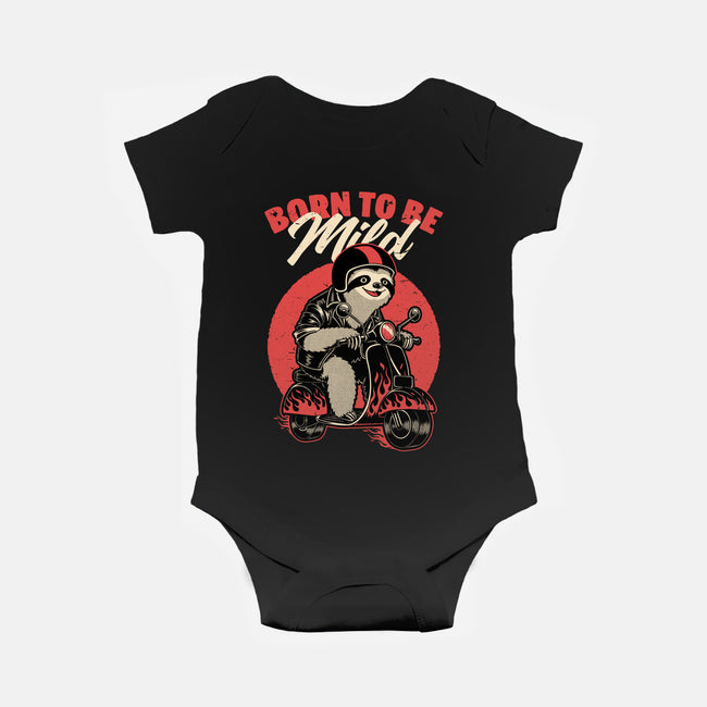 Radical Sloth Biker-Baby-Basic-Onesie-Studio Mootant