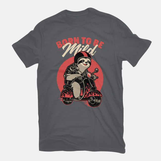 Radical Sloth Biker-Mens-Basic-Tee-Studio Mootant