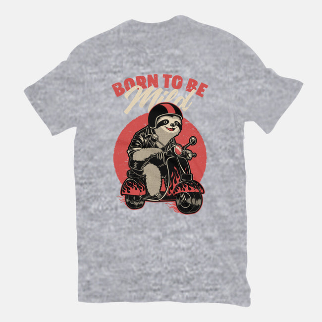 Radical Sloth Biker-Womens-Basic-Tee-Studio Mootant