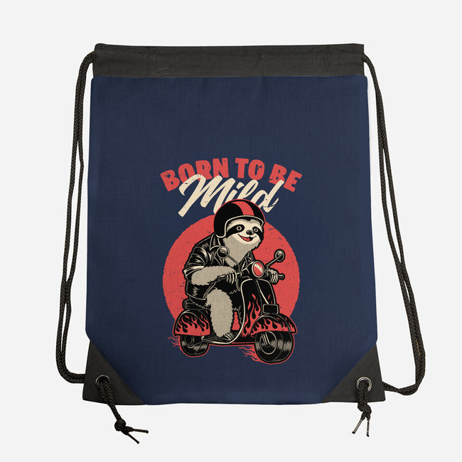 Radical Sloth Biker-None-Drawstring-Bag-Studio Mootant