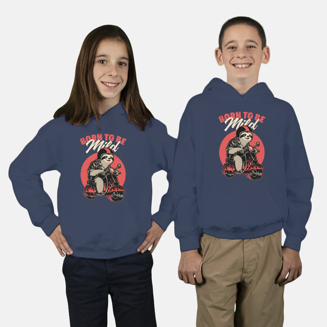 Radical Sloth Biker-Youth-Pullover-Sweatshirt-Studio Mootant