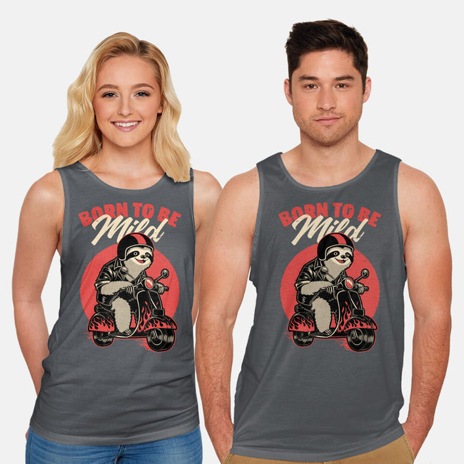 Radical Sloth Biker-Unisex-Basic-Tank-Studio Mootant