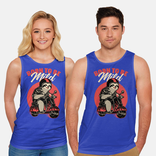 Radical Sloth Biker-Unisex-Basic-Tank-Studio Mootant