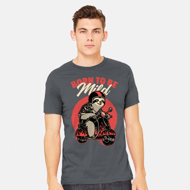 Radical Sloth Biker-Mens-Heavyweight-Tee-Studio Mootant