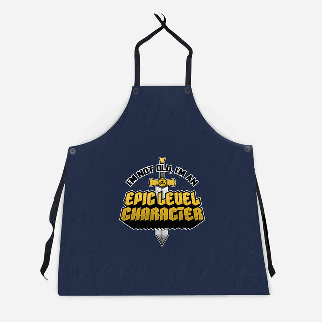 Old RPG Epic Character-Unisex-Kitchen-Apron-Studio Mootant