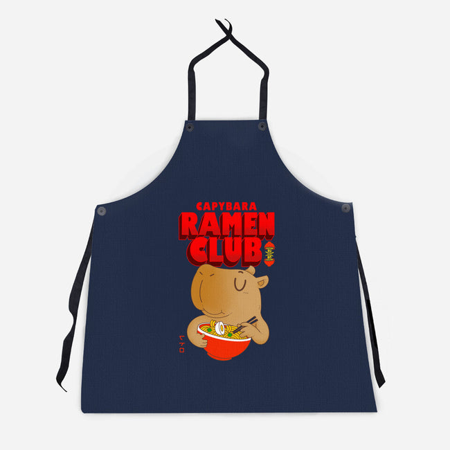 Capybara Ramen Club-Unisex-Kitchen-Apron-Tri haryadi