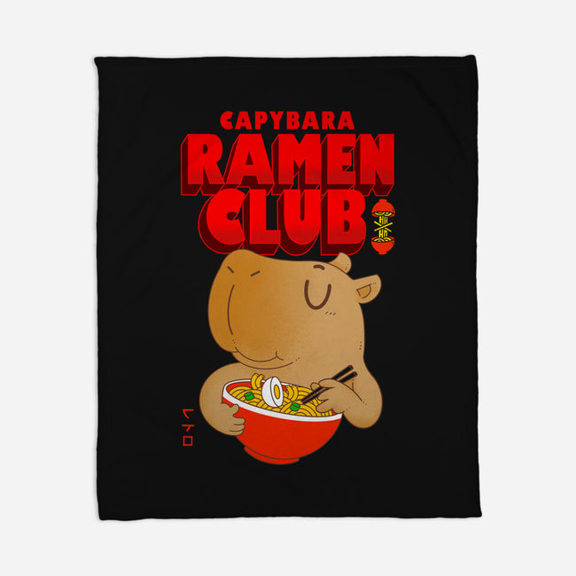 Capybara Ramen Club-None-Fleece-Blanket-Tri haryadi