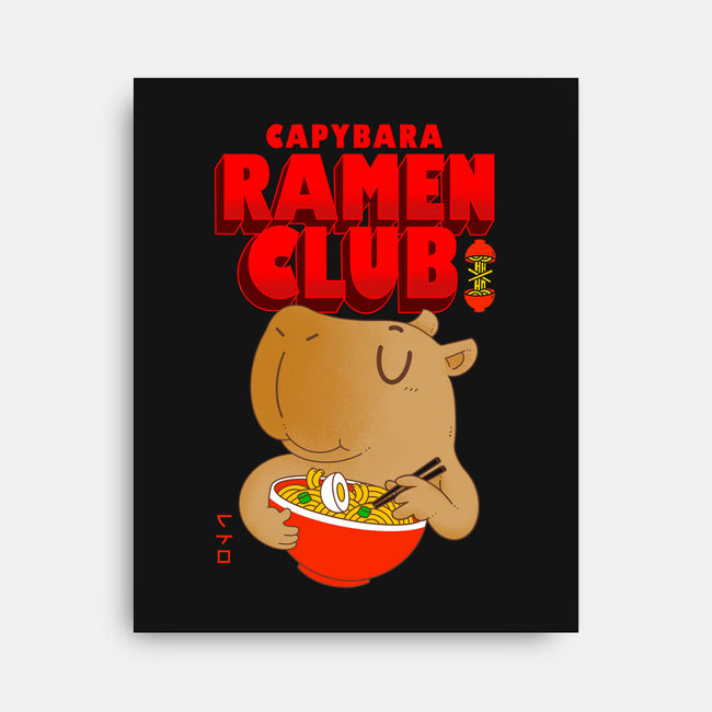 Capybara Ramen Club-None-Stretched-Canvas-Tri haryadi