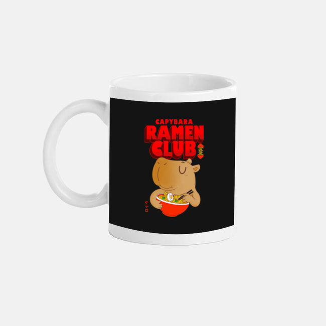 Capybara Ramen Club-None-Mug-Drinkware-Tri haryadi