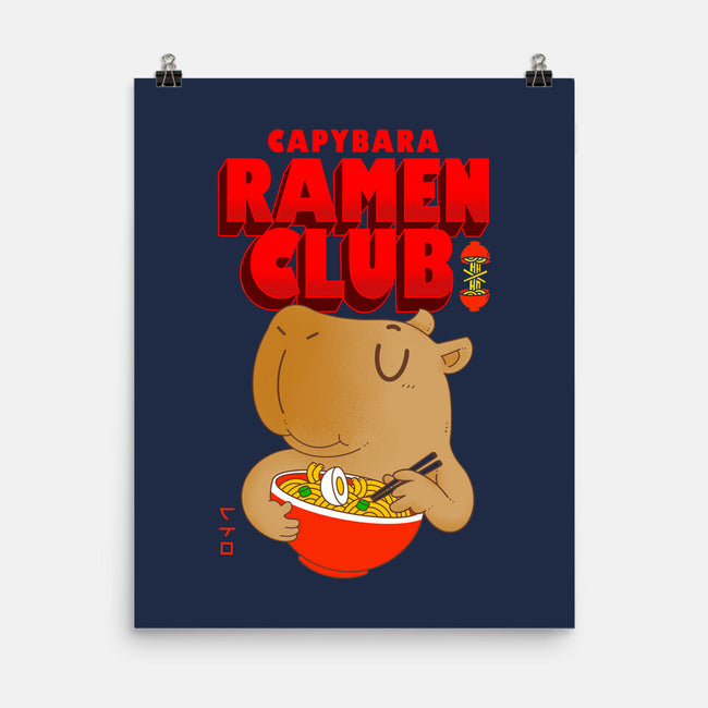 Capybara Ramen Club-None-Matte-Poster-Tri haryadi