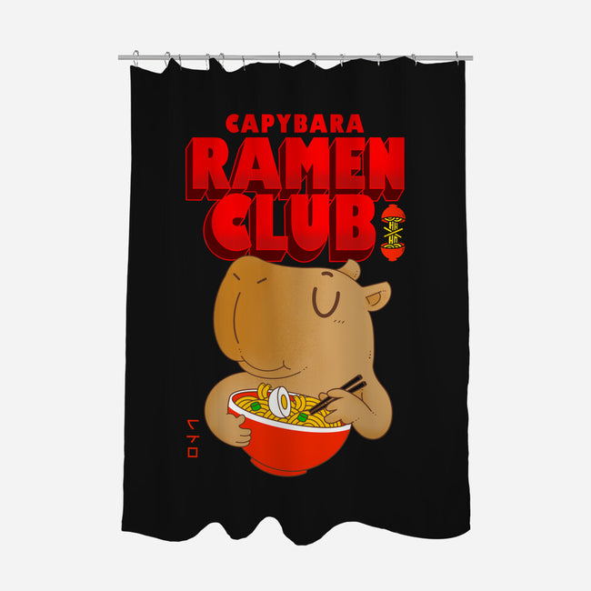 Capybara Ramen Club-None-Polyester-Shower Curtain-Tri haryadi