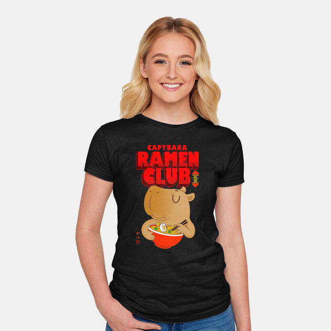 Capybara Ramen Club-Womens-Fitted-Tee-Tri haryadi