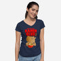Capybara Ramen Club-Womens-V-Neck-Tee-Tri haryadi