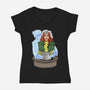X-Ghost-Womens-V-Neck-Tee-zascanauta