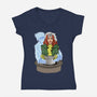 X-Ghost-Womens-V-Neck-Tee-zascanauta