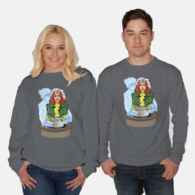X-Ghost-Unisex-Crew Neck-Sweatshirt-zascanauta