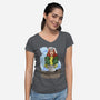 X-Ghost-Womens-V-Neck-Tee-zascanauta