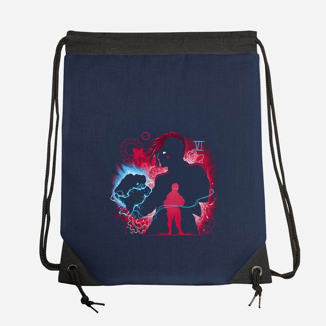 Strong Girl-None-Drawstring-Bag-Vallina84