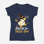Abraca-duck-you-Womens-V-Neck-Tee-NemiMakeit