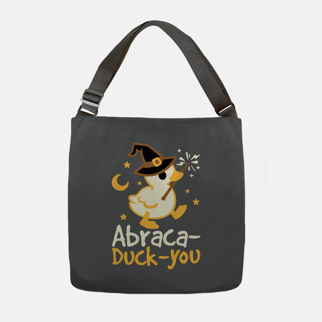 Abraca-duck-you-None-Adjustable Tote-Bag-NemiMakeit