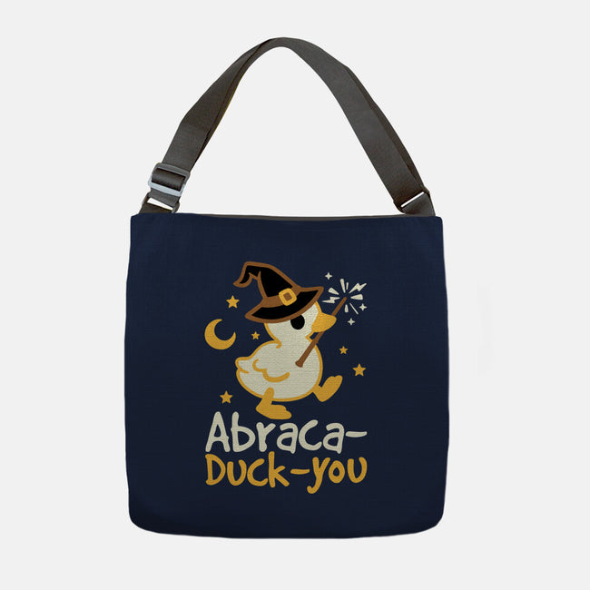 Abraca-duck-you-None-Adjustable Tote-Bag-NemiMakeit