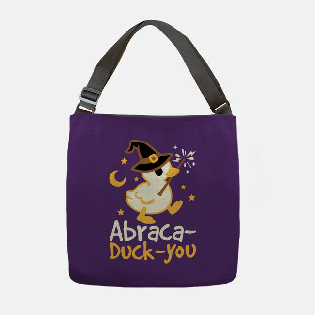 Abraca-duck-you-None-Adjustable Tote-Bag-NemiMakeit