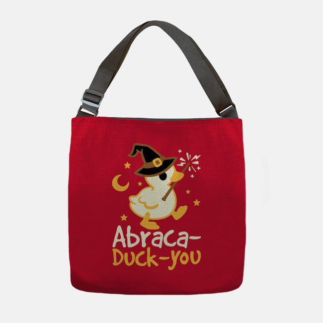 Abraca-duck-you-None-Adjustable Tote-Bag-NemiMakeit