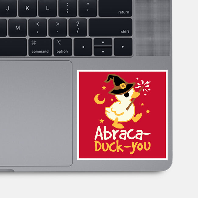 Abraca-duck-you-None-Glossy-Sticker-NemiMakeit