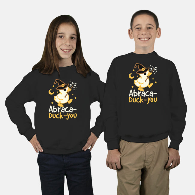 Abraca-duck-you-Youth-Crew Neck-Sweatshirt-NemiMakeit