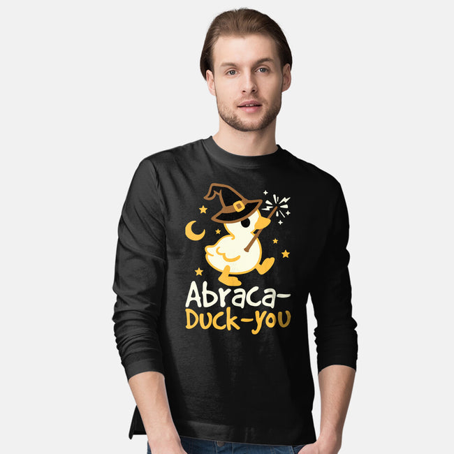 Abraca-duck-you-Mens-Long Sleeved-Tee-NemiMakeit