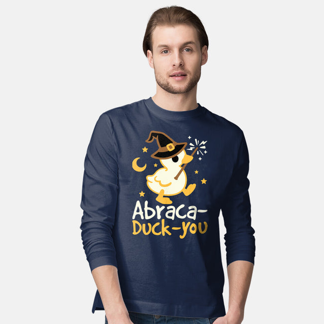 Abraca-duck-you-Mens-Long Sleeved-Tee-NemiMakeit