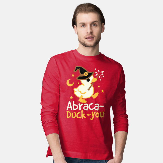 Abraca-duck-you-Mens-Long Sleeved-Tee-NemiMakeit