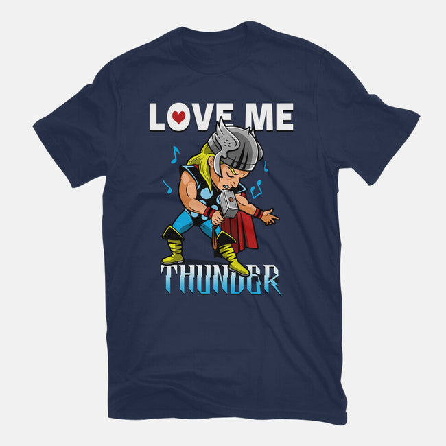 Love Me Thunder-Womens-Basic-Tee-Boggs Nicolas