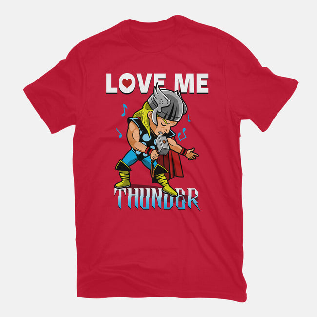 Love Me Thunder-Womens-Basic-Tee-Boggs Nicolas