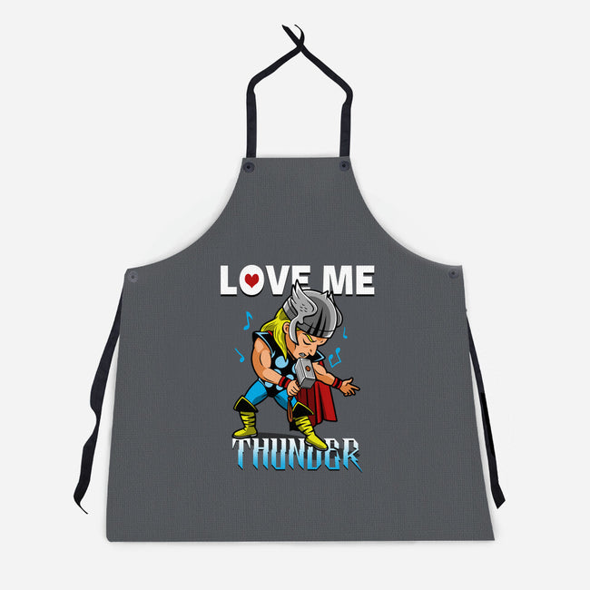 Love Me Thunder-Unisex-Kitchen-Apron-Boggs Nicolas