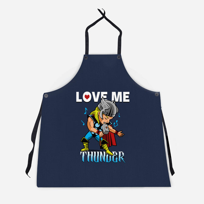 Love Me Thunder-Unisex-Kitchen-Apron-Boggs Nicolas