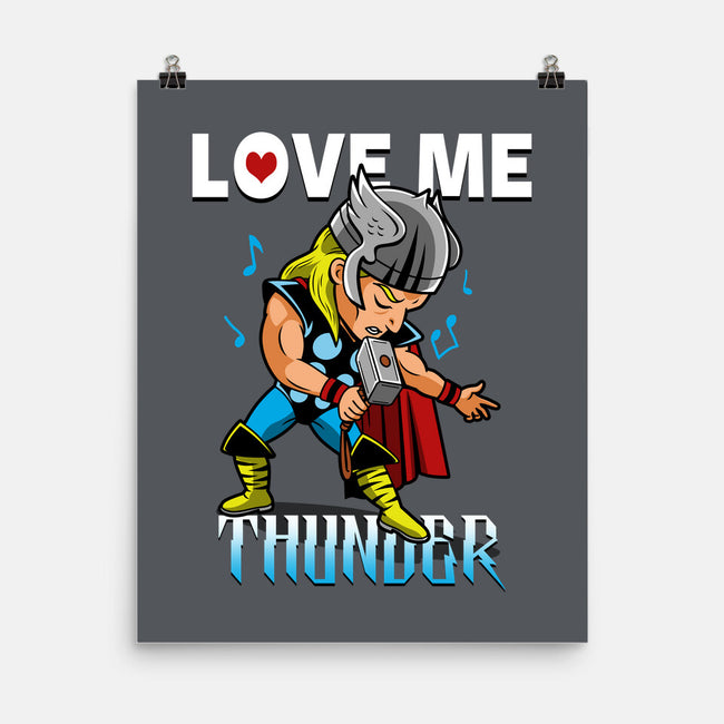 Love Me Thunder-None-Matte-Poster-Boggs Nicolas