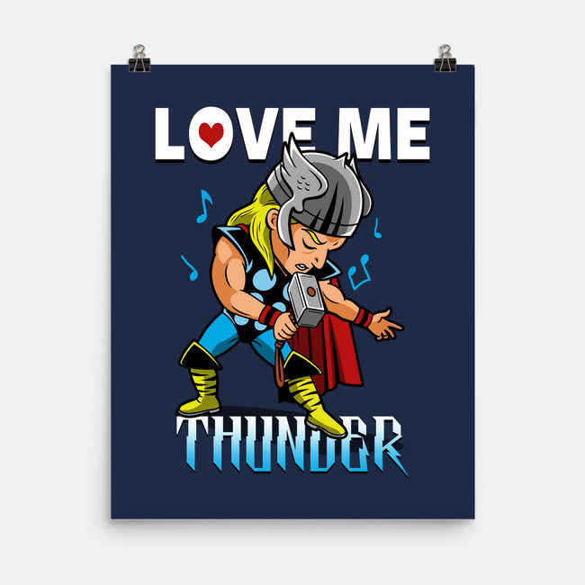 Love Me Thunder-None-Matte-Poster-Boggs Nicolas