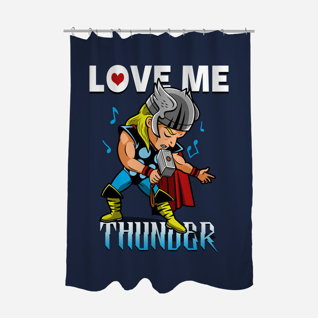 Love Me Thunder-None-Polyester-Shower Curtain-Boggs Nicolas