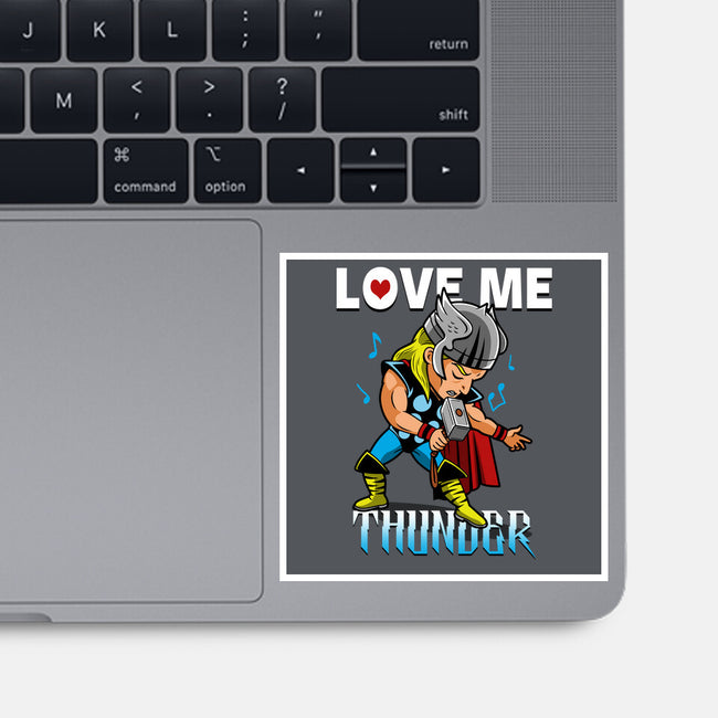 Love Me Thunder-None-Glossy-Sticker-Boggs Nicolas