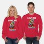 Love Me Thunder-Unisex-Crew Neck-Sweatshirt-Boggs Nicolas