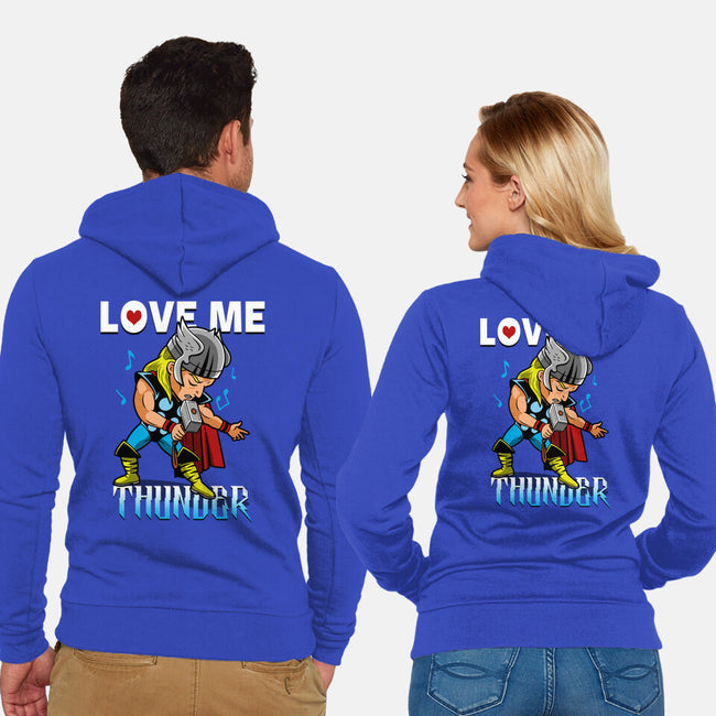 Love Me Thunder-Unisex-Zip-Up-Sweatshirt-Boggs Nicolas